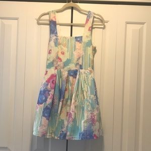 Multicolored floral dress. Perfect for spring!